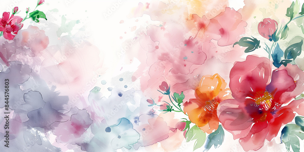 a watercolor painting of flowers a watercolor painting of flowers