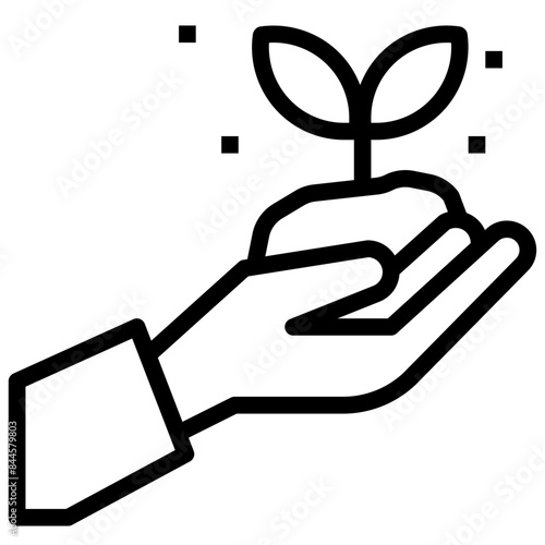 sowing,farming and gardening,sprout,growth,plant,hand.svg