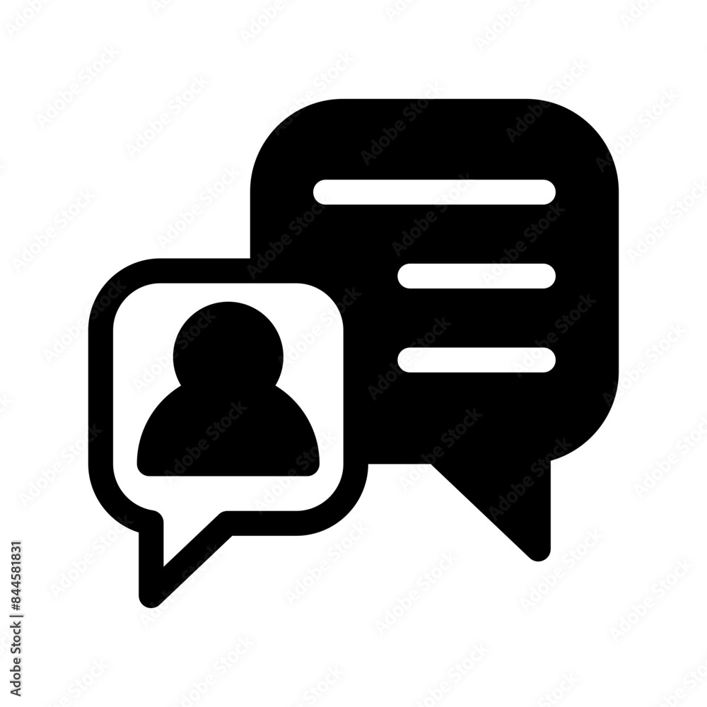 Fototapeta premium Communication Icon Vector Symbol Design Illustration