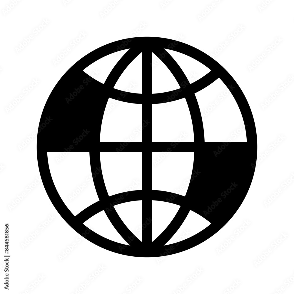 Earth Icon Vector Symbol Design Illustration Earth Icon Vector Symbol Design Illustration