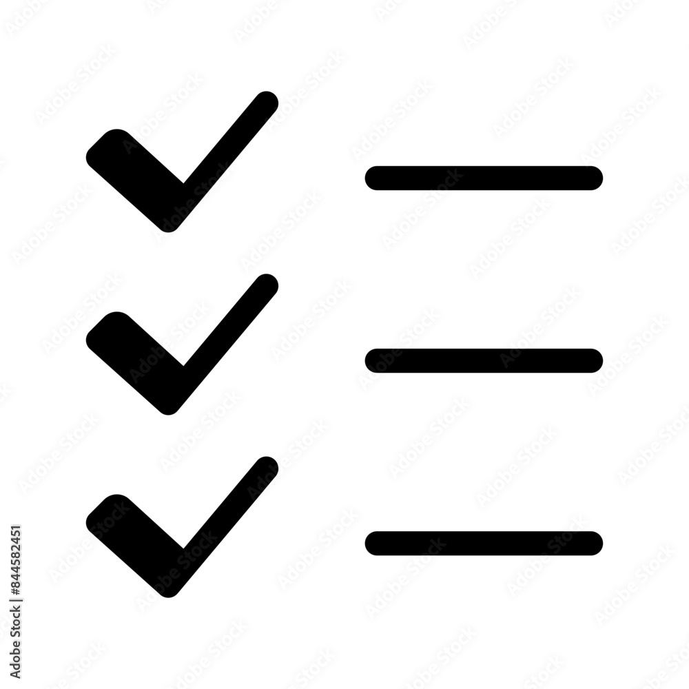 List Icon Vector Symbol Design Illustration List Icon Vector Symbol Design Illustration