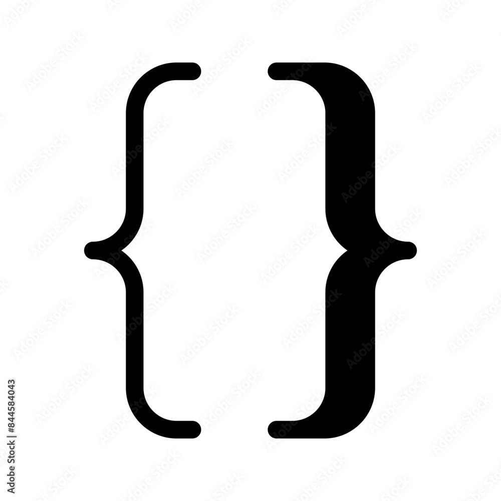 Brackets Icon Vector Symbol Design Illustration Brackets Icon Vector Symbol Design Illustration