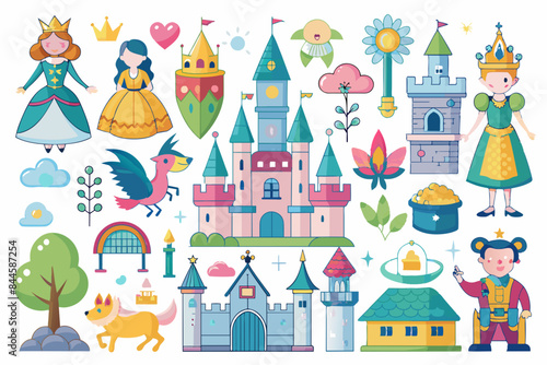 icons fairy tale kingdom