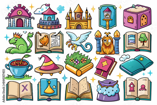 icons fairy tale kingdom