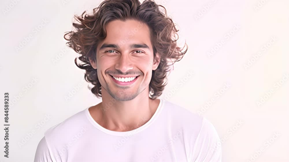 a young, athletic male model with tousled hair and a charming smile, a young, athletic male model with tousled hair and a charming smile,