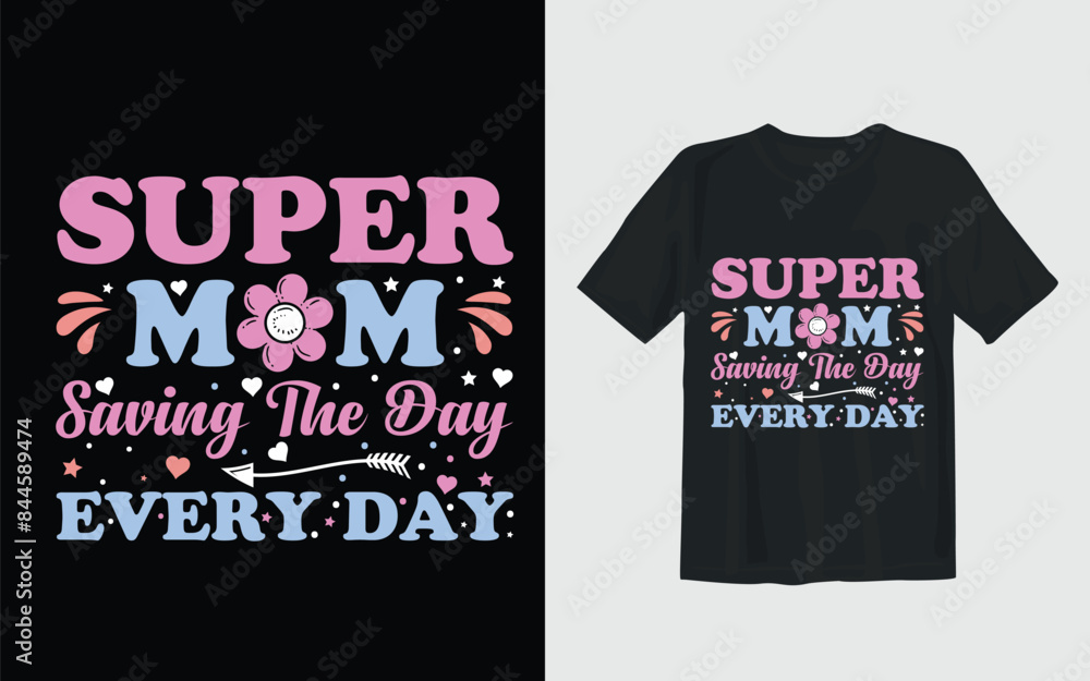 Fototapeta premium mom t shirt design