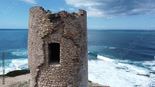 Spanish tower in Sardinia - Sa Turre Sa Mora in the Putzu Idu area photo