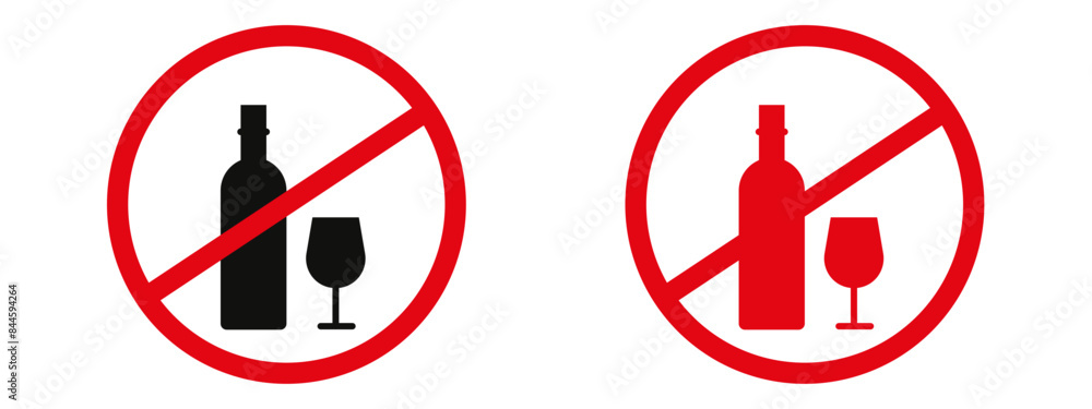 Prohibited alcohol consumption notice designating an alcohol-free zone Prohibited alcohol consumption notice designating an alcohol-free zone