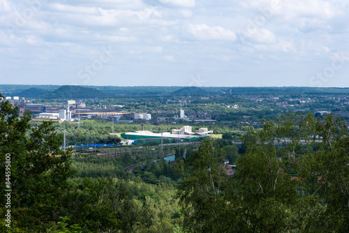 view of the river and the city of Charleroi