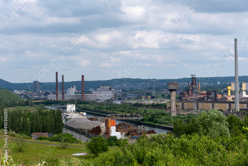 industrial plant in the city