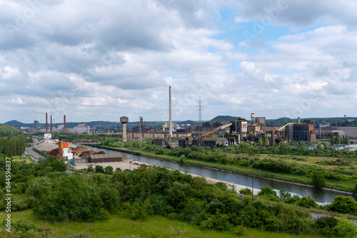 industrial plant in the city