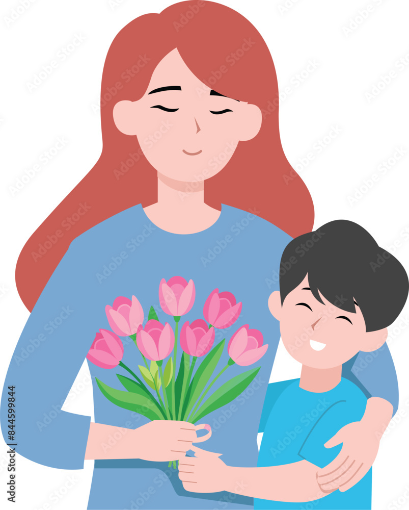 mother and son illustration. mother day illustration mother and son illustration. mother day illustration