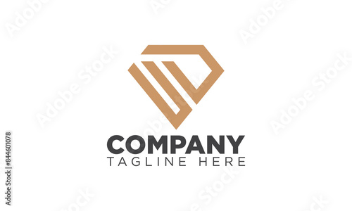 Modern diamond vector logo icon template design