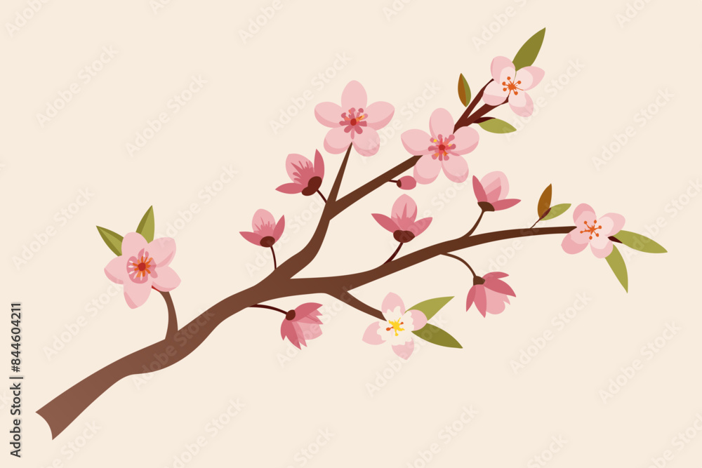 cherry blossom flower vector illustration cherry blossom flower vector illustration