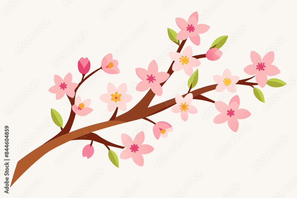 cherry blossom flower vector illustration cherry blossom flower vector illustration