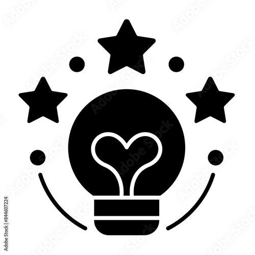 Innovation glyph icon illustration vector graphic	