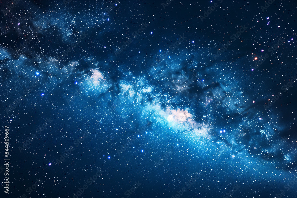 Fototapeta premium night starry sky and Milky Way. Space dark background with fragment of our galaxy