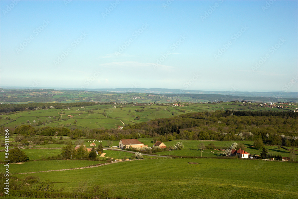 Monts du Maconnais, 71, Saône et Loire, région Bourgogne-Franche Comté, France Monts du Maconnais, 71, Saône et Loire, région Bourgogne-Franche Comté, France