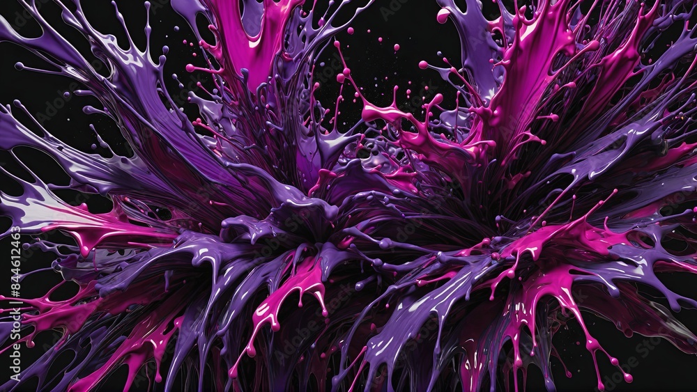 royal purple splash, deep and mysterious, with hints of magenta around the fringes ,paint splash, abstract royal purple splash, deep and mysterious, with hints of magenta around the fringes ,paint splash, abstract