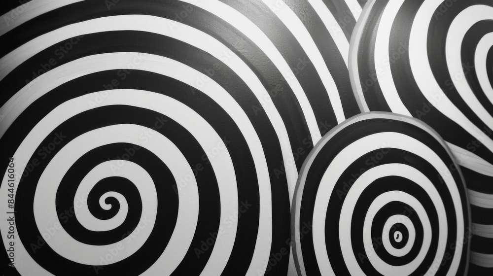 Create a seamless looping animation of a mesmerizing spiral pattern in black and white Create a seamless looping animation of a mesmerizing spiral pattern in black and white