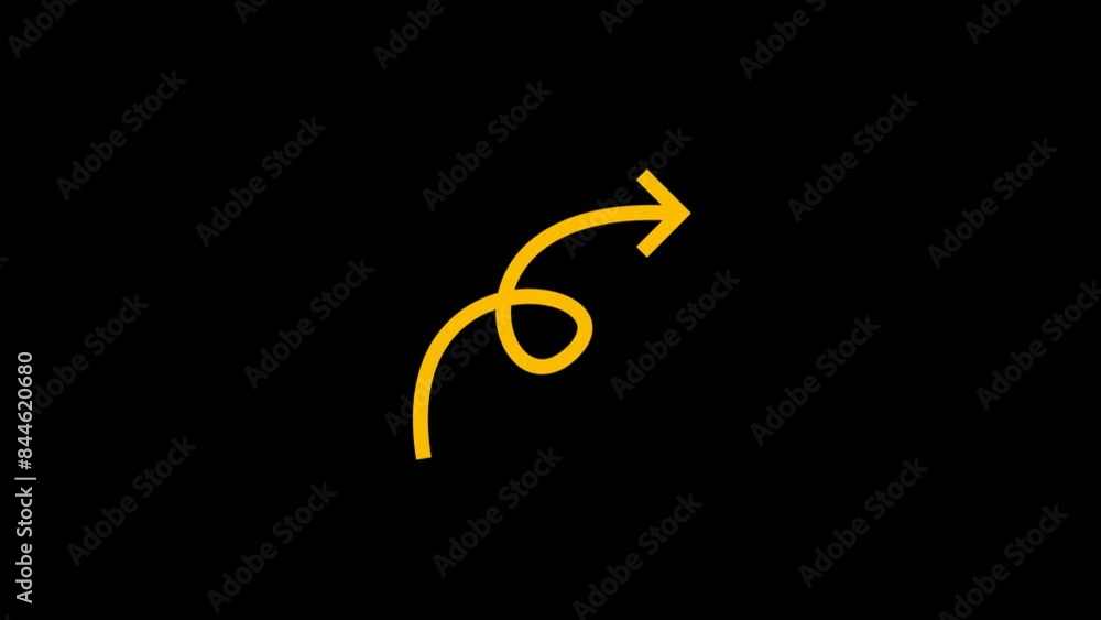 Right side Pointing yellow arrow Animation Right side Pointing yellow arrow Animation