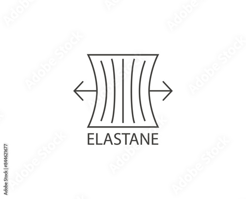 Elastane fabric icon. Vector illustration.