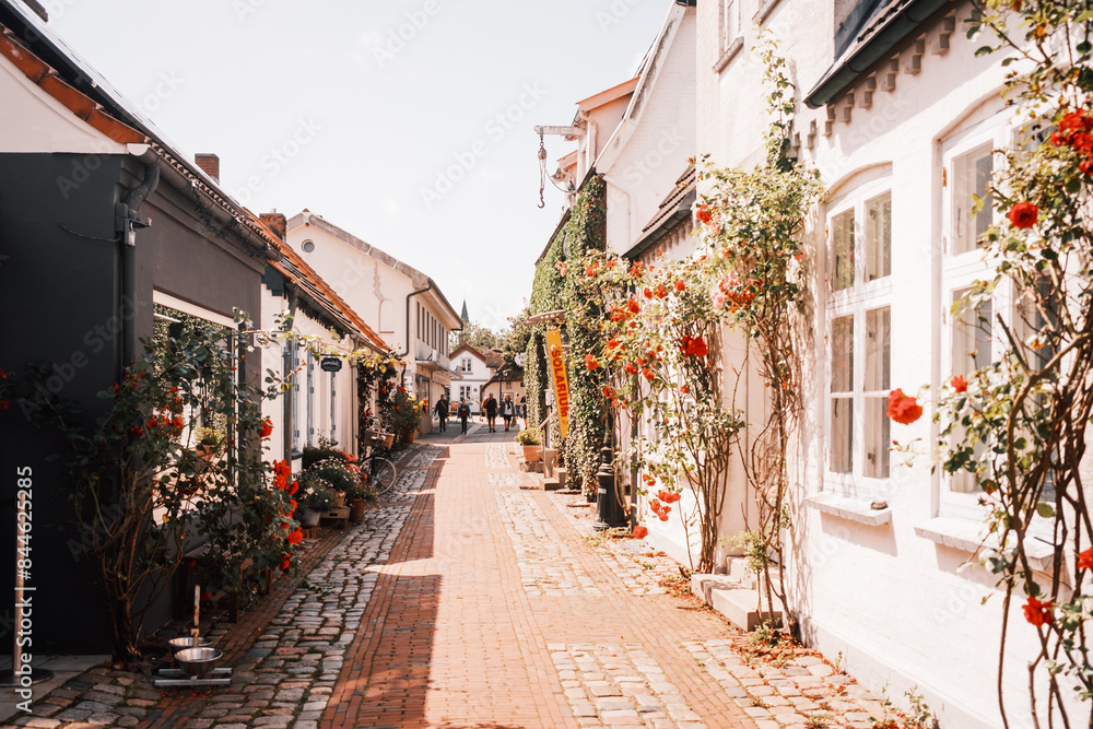 Obraz premium Innenstadt in Wyk auf Föhr