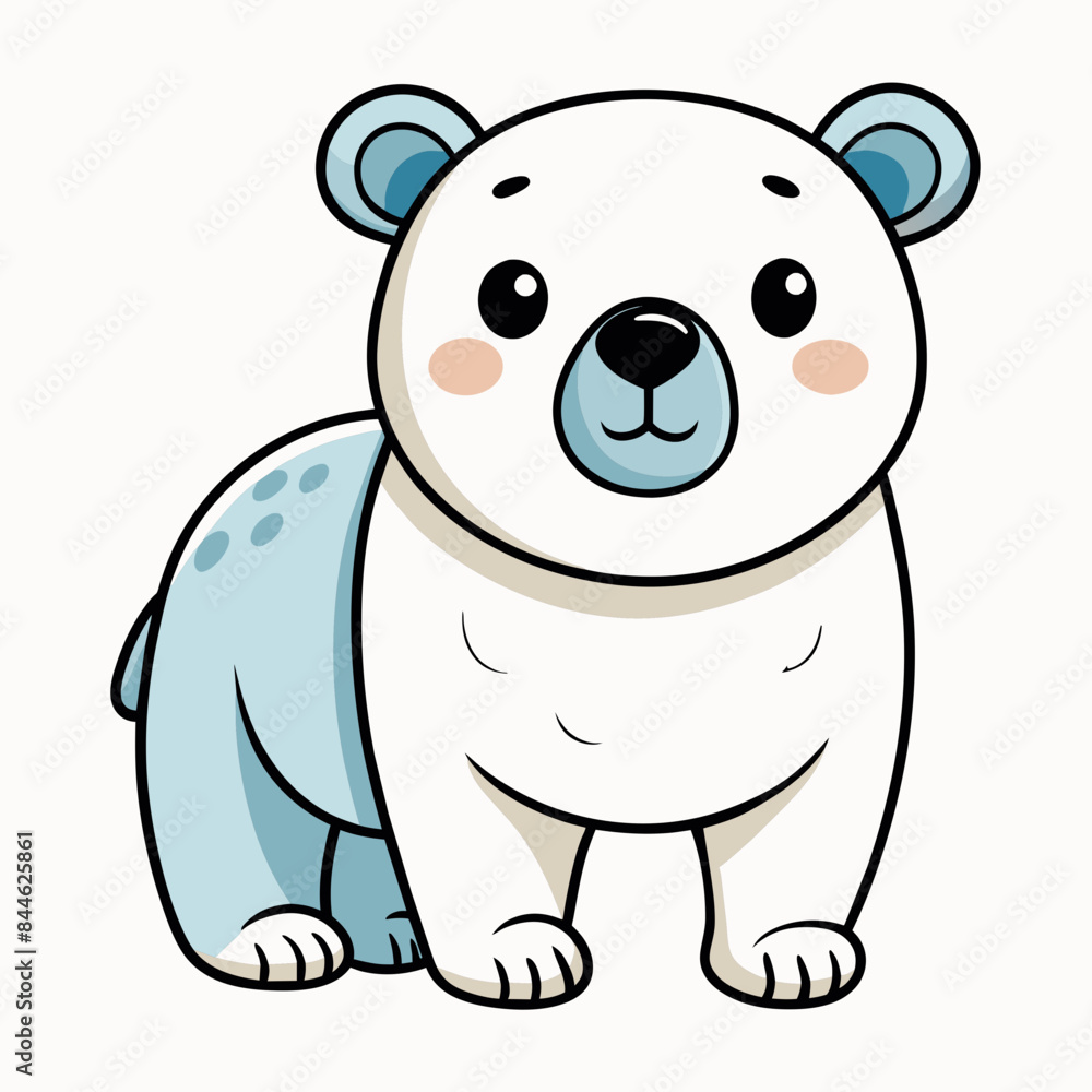 vector illustration of polar bear vector illustration of polar bear