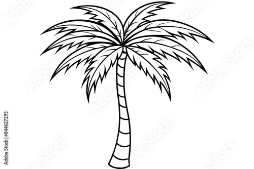 palm vector silhouette illustration