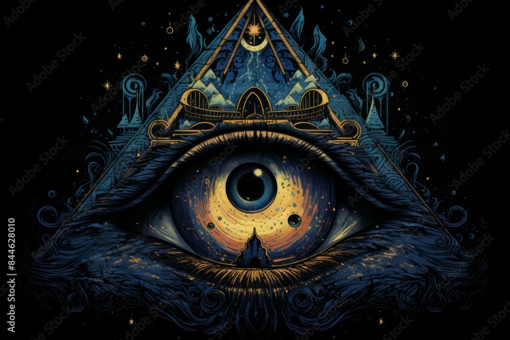 Perceptive Third vision eye. Power human mind. Generate Ai Perceptive Third vision eye. Power human mind. Generate Ai