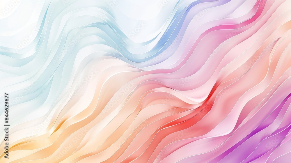 A colorful wave with a rainbow background A colorful wave with a rainbow background