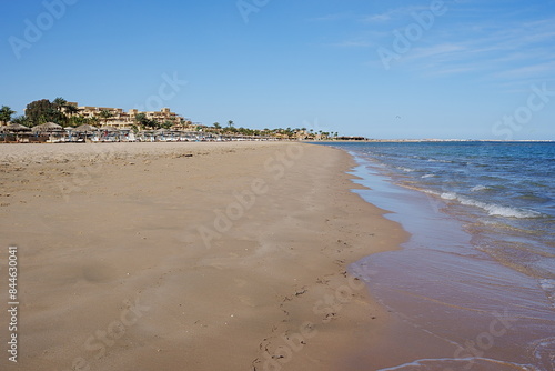 Shore at Red Sea in African SAFAGA city in EGYPT