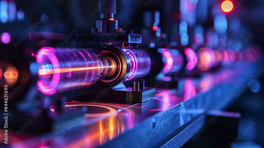A machine is making small plastic tubes A machine is making small plastic tubes