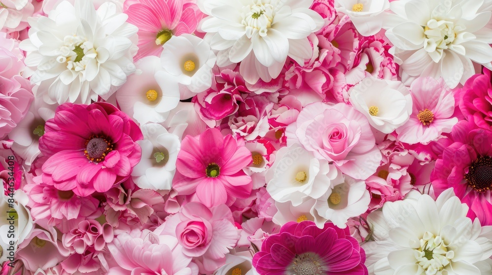 Modern Floral Designs in Pink and White Modern Floral Designs in Pink and White