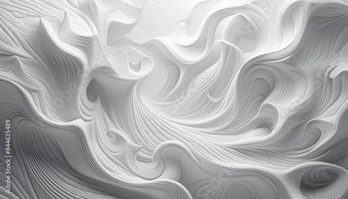 Hyper Realistic Abstract White background