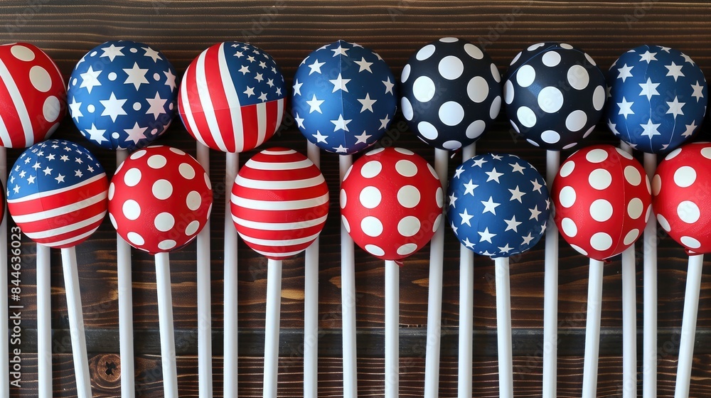 Fototapeta premium Independence Day photo booth props 