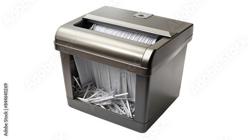 Shredder paper on a transparent background.