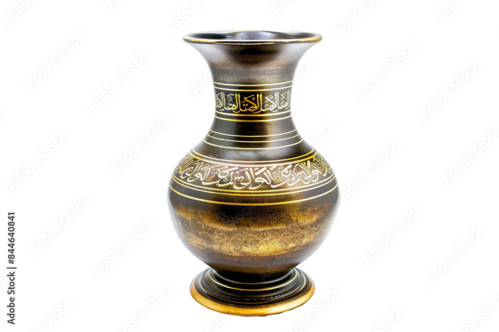 Intricately Designed Arabic Calligraphy Vase - Decorative Ceramic Art Intricately Designed Arabic Calligraphy Vase - Decorative Ceramic Art