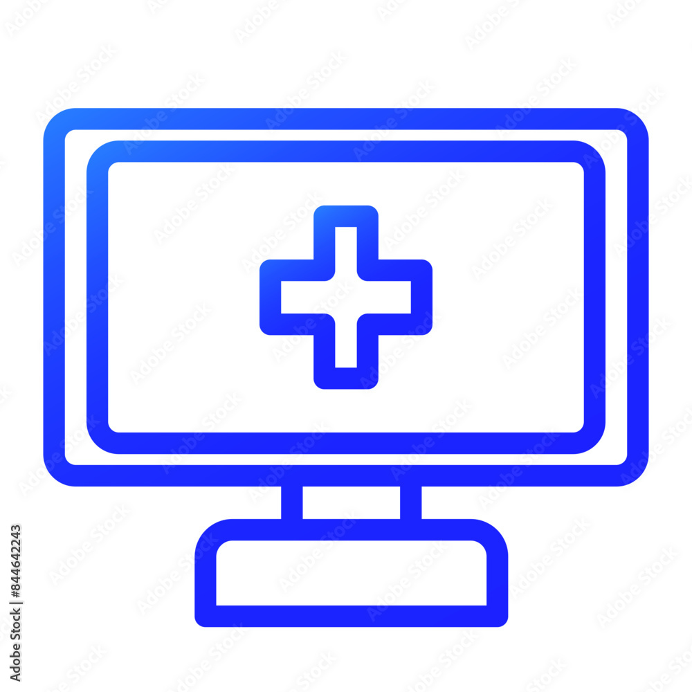 Fototapeta premium health monitor gradient icon