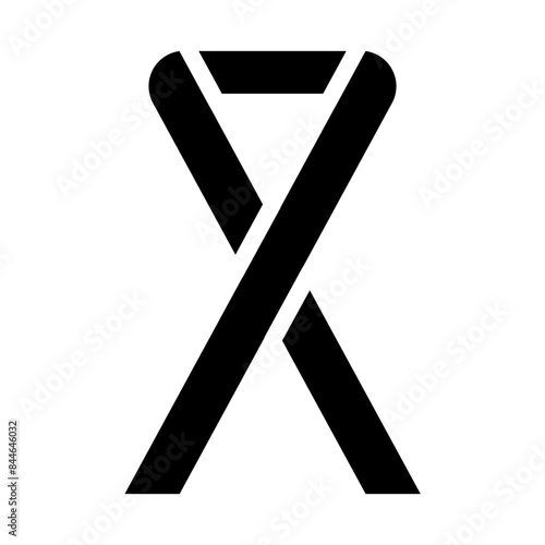 logo cancer illustration solid icon