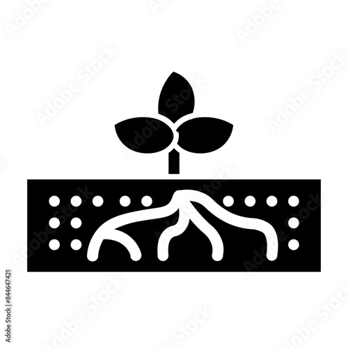 fertile soil glyph icon