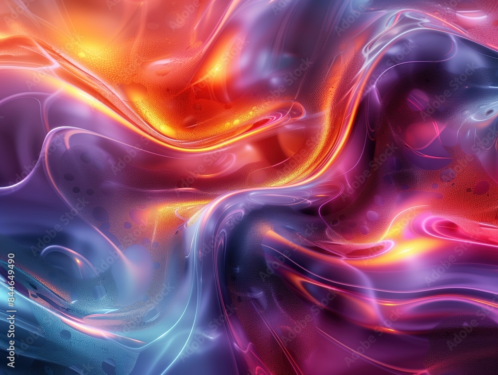 Obraz premium Abstract electric waves colorful background