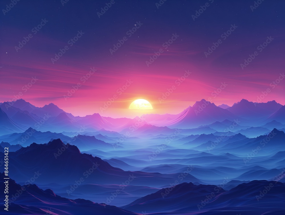 Abstract magical landscape Abstract magical landscape