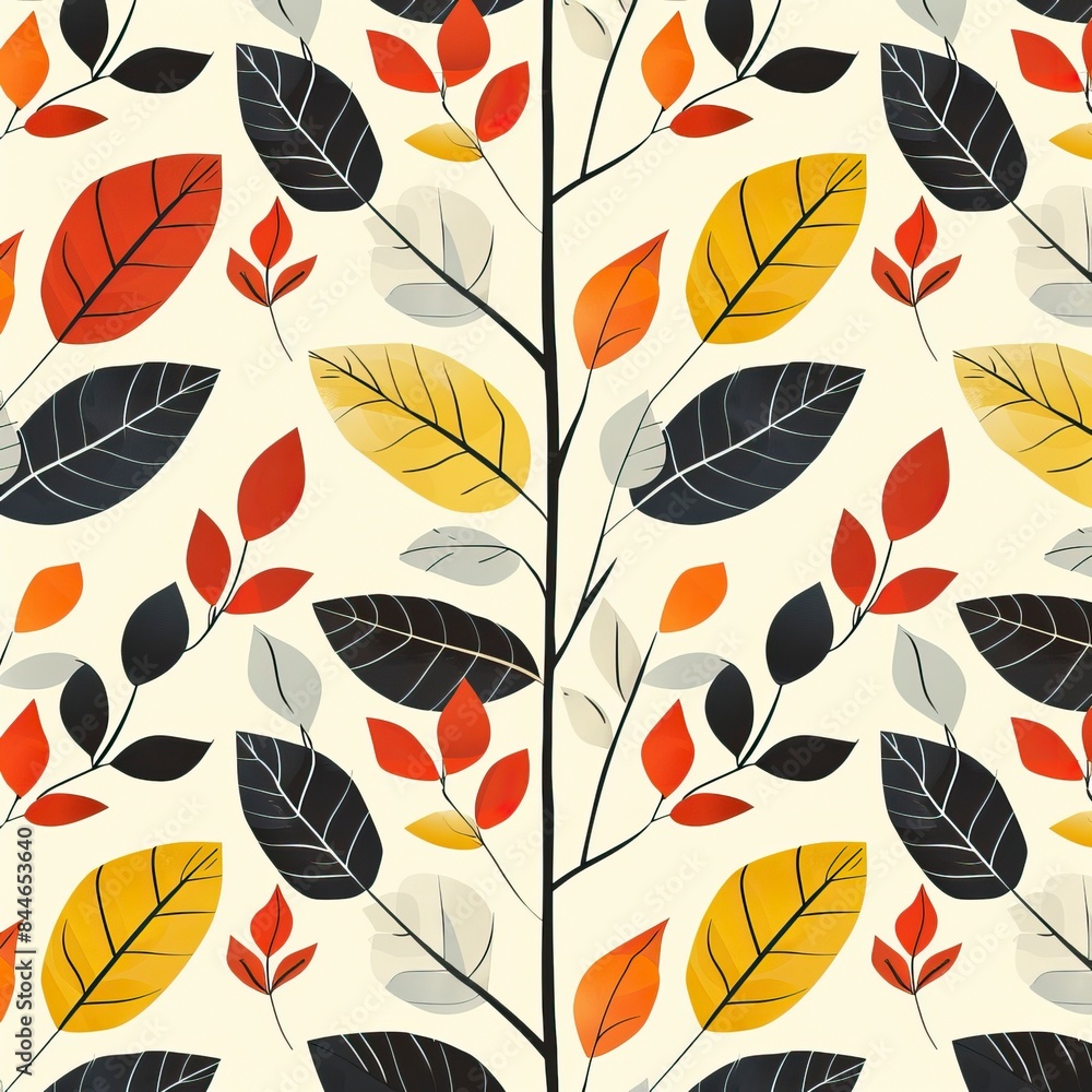 Fototapeta premium A/w colours pattern design template