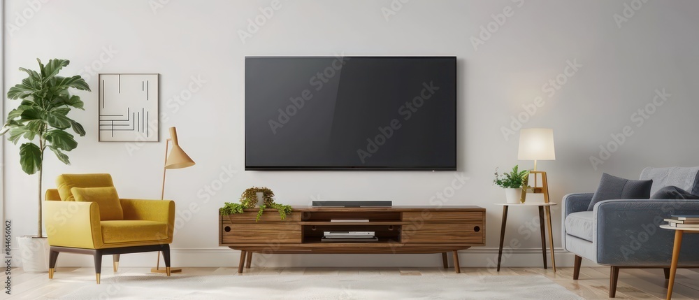 poster frame mockup with a white flat poster in it, thin black border on the frame poster frame mockup with a white flat poster in it, thin black border on the frame
