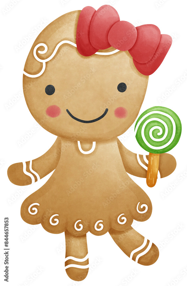Obraz premium Gingerbread and lollipop