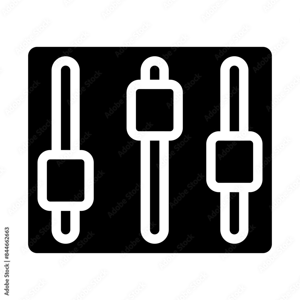 equalizer solid icon equalizer solid icon