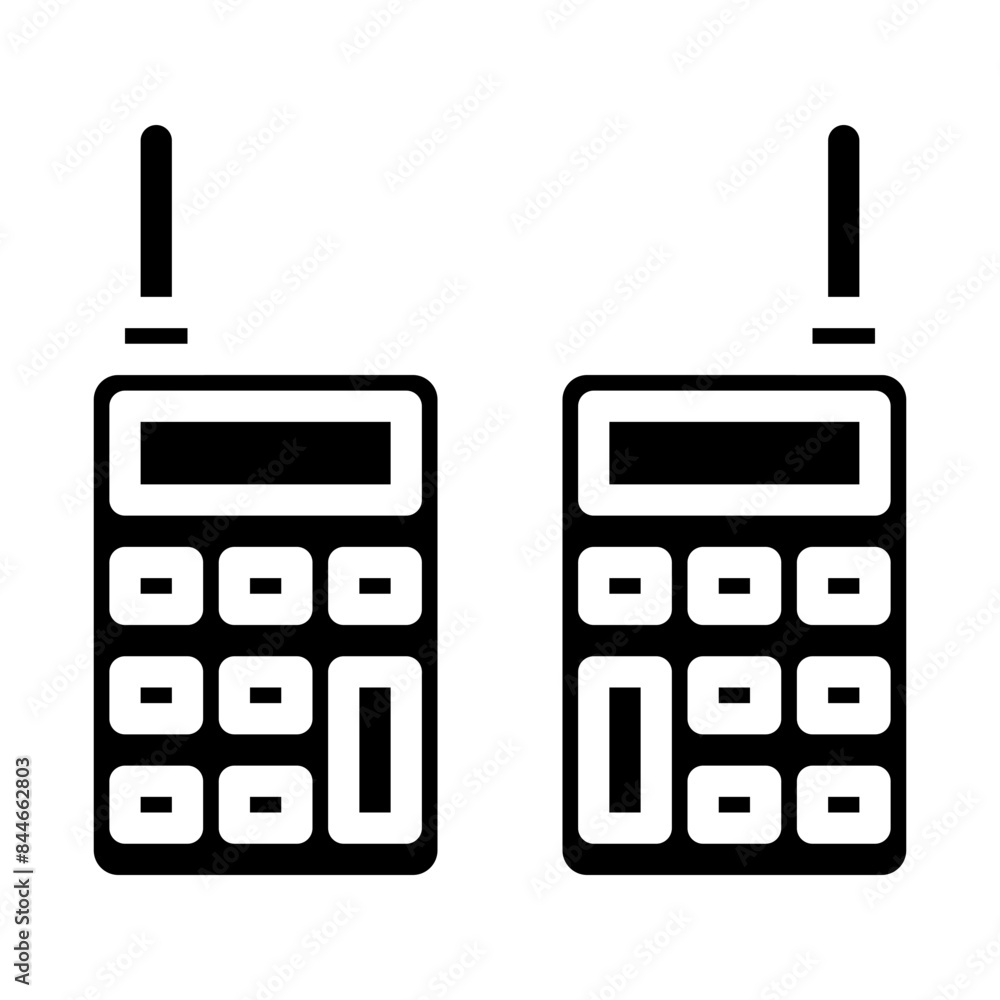 walkie talkie solid icon walkie talkie solid icon