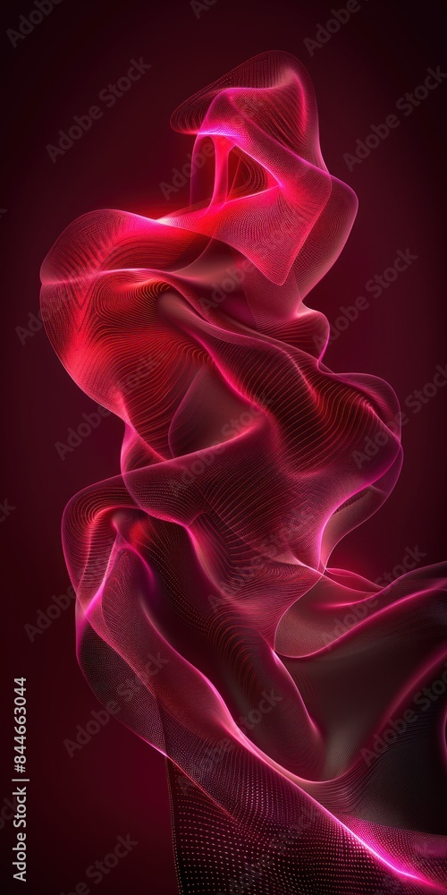 Abstract Red Swirling Light Abstract Red Swirling Light