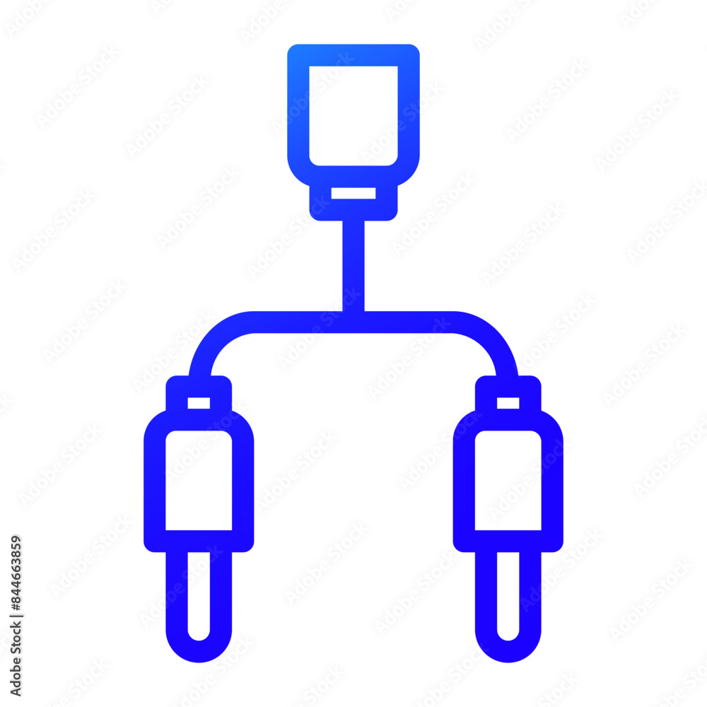 jack RCA illustration gradient icon jack RCA illustration gradient icon